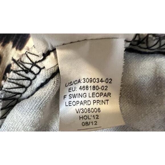 Gap Womens sz 6 Brown & Black Leopard Print Cotton Casual Mini Skirt - Picture 7 of 7